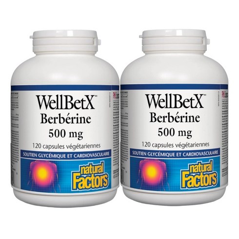 네추럴팩터스 WellBetX 베르베린 500 mg, 120정, 2개