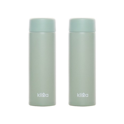 (1+1)클리나 스텐 소형 티 커피 포켓 미니 텀블러 150ml 200ml, 민트 1+1
