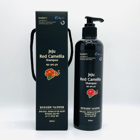 제주 동백 샴푸 300ml 탈모증상완화 기능성 화장품 보습 모발 약산성 케어, 1개
