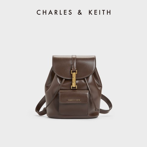 CHARLES&KEITH23 백팩 앤티크 메탈 버클 CK2-60151332