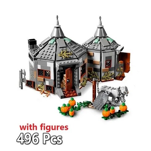 Aoger 해리 포터 영화 책 블록 마법사 해그리드 오두막 구조 해리스 하우스 포션 참 허브로지 클래스 도서 호환 장난감, [06] No packing box, [06] No packing box5