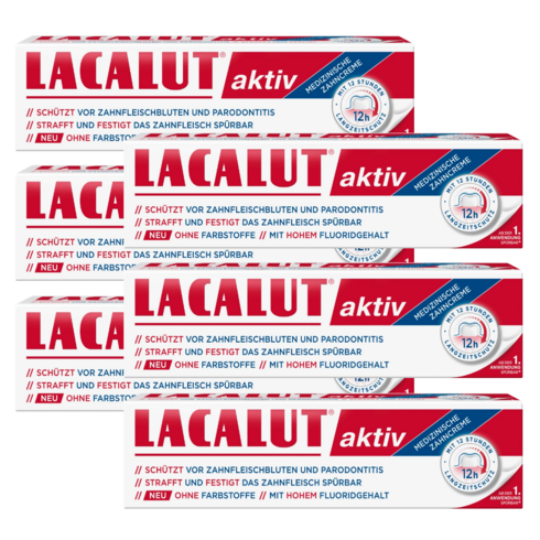 라카루트치약 - Lacalut Active Fluoride Toothpaste 독일 라카루트 액티브 100ml 치약, 6개