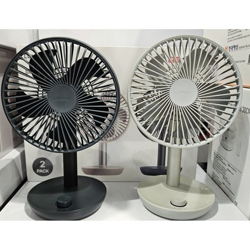 루메나 무선선풍기 탁상용 선풍기 1+1 캠핑선풍기 FAN STAND 3Z, 화이트+화이트