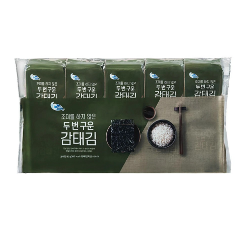 씨위드 두번 구운 감태김 8g x 10봉, 80g, 2개