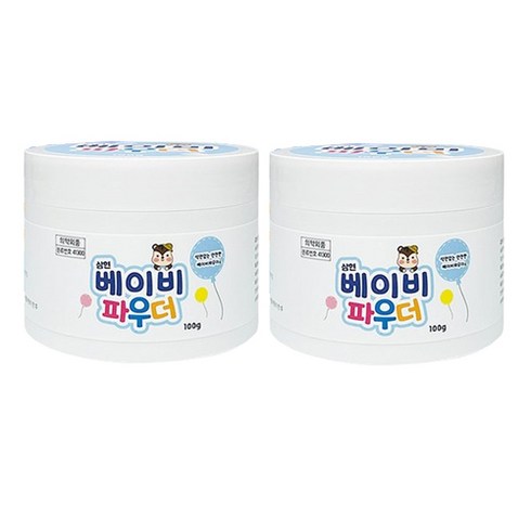 토닥 베이비파우더, 100g, 2개