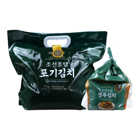 조선김치 - [피코크] 조선호텔 포기김치 4kg + 열무김치 1.5kg, 1개, 5.5kg