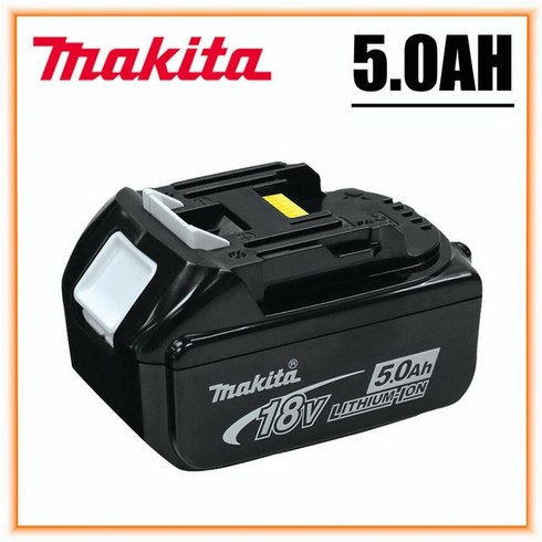 Makita-오리지널 리튬 이온 충전식 배터리 18V 6000mAh 18v 드릴 교체 배터리 BL1860 BL1830 BL1850 BL1860B, 1개, 5.0AH-1PCS