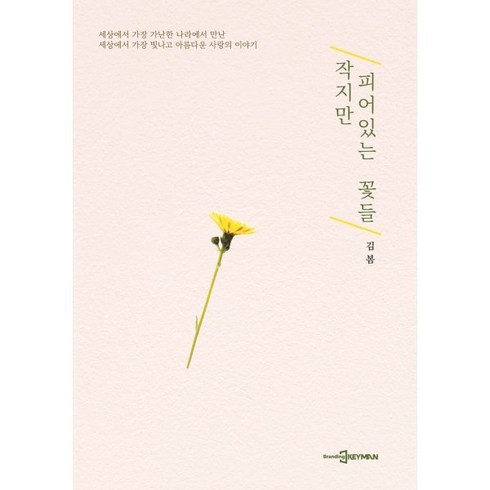 작지만 피어있는 꽃들, 김봄 저, 브랜딩키맨