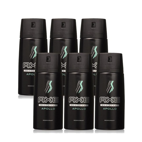 악스 바디 스프레이 데오도란트 아폴로 150mL 6개 / AXE Body Spray Deodorant Apollo 150mL x 6