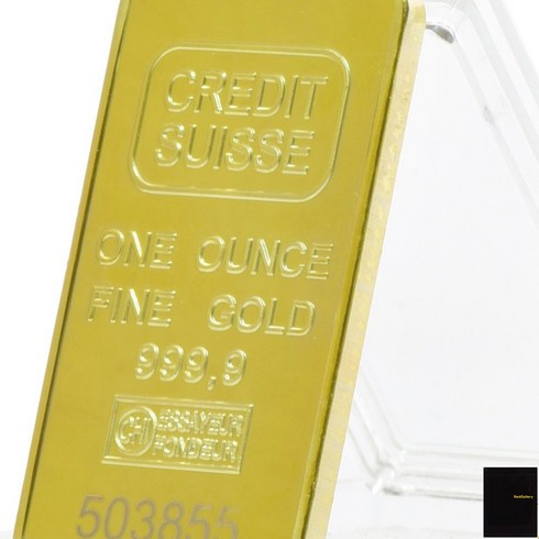 삼성금거래소 멜로라 24K 99.9 황금사과 오브제  - 설 새해 선물 행운의상징 골드바 Credict Suisse 1 Oz 24K Gold Plated Bar