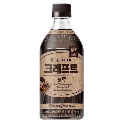 조지아 크래프트 블랙 470ml x 24PET입, 1, 단일