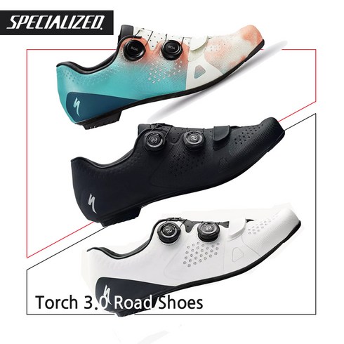 [엠티비랜드]스페셜라이즈드 토치 3.0 로드 클릿 슈즈 자전거 신발, 블랙, 37(235)