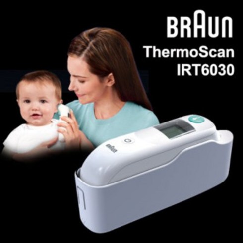 BRAUN [정품]브라운디지털귀체온계 IRT 6030 필터21개포함, IRT-6030