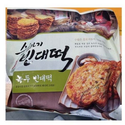 PEACOCK 피코크 순희네녹두빈대떡 600G(3개입), 600g, 1개