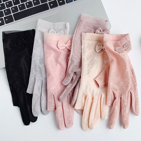 쇼션 여성 장갑 반장갑 여름 레이스 망사 운전 손가락