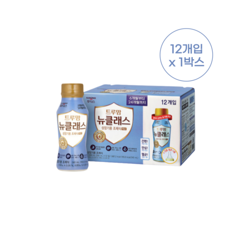 일동후디스 트루맘 뉴클래스 액상분유 2단계 240ml, 12개