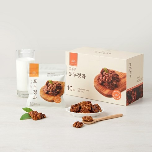 조은나래 꼬수운 호두정과 벌크 600g, 1개, 60g