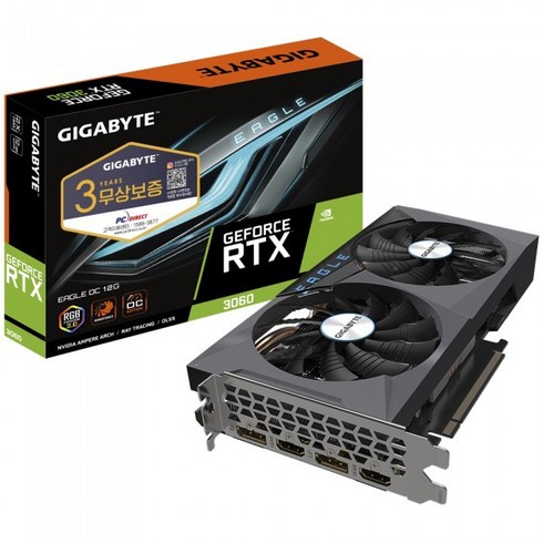 GIGABYTE 지포스 RTX 3060 EAGLE OC V2 D6 12GB 피씨디렉트