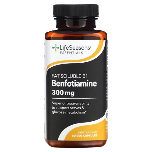 부나하벤12년 - 라이프시즌스 Fat Soluble B1 벤포티아민 150 mg 60 베지캡슐, 5개, 60정