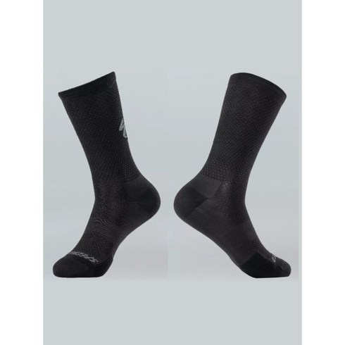 [ 스페셜라이즈드 양말 ] 남자 사이클링 하이드로젠 벤트 삭스 양말 Hydrogen Vent Tall Road Socks, Black, L