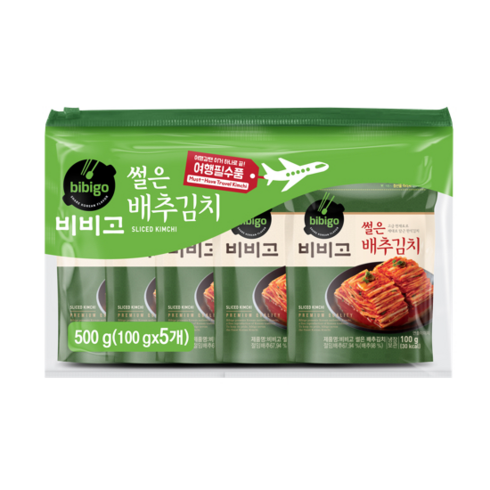 비비고썰은배추김치 - 비비고 썰은 배추김치, 100g, 10개