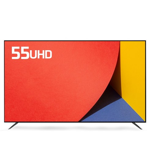 티브이지 55인치TV 4K UHD LED TV, 고객직접설치, 55UHDTV, 스탠드형, 55인치