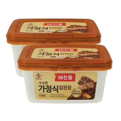 해찬들 구수한 가정식 집된장, 2.3kg, 2개