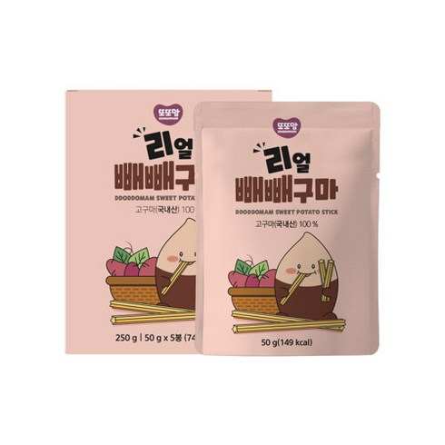 또또맘 리얼 빼빼구마, 50g, 20개
