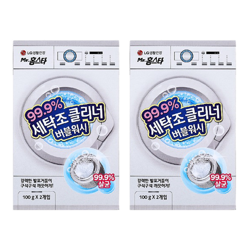 홈스타 세탁조 클리너 버블워시, 100g, 4개