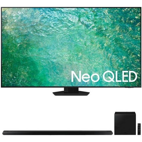 삼성 SAMSung QN65QN85CA 65인치 네오 QLED 4K 스마트 TV(2023 모델) 번들 HW-S800B 3.2.1ch 사운드바(블랙) 무선 Dolby Atmos DT