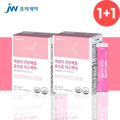 중외제약 리스펙타 질유산균 여성 유산균 2개월분, 80g, 2개