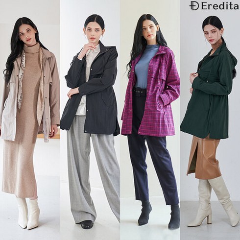 에레디타 23F W 하이넥후드 야상 자켓 1종