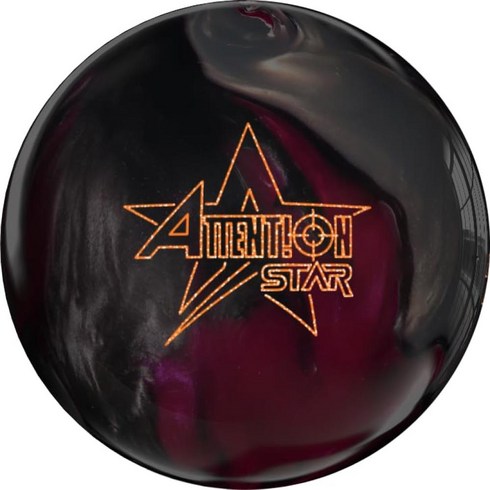 Bowlerstore Products Roto Grip PRE-DRILLED Attention Star Bowling Ball - Berry/Silver/Iron 12 lb