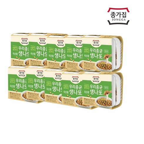 [종가집공식판매몰] 종가집 국산콩 생나또 ( 48g 냉동) 20개, 10개, 96g