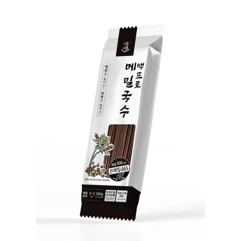 100메밀면 - [기혼식품]100%메밀국수360g (쓴메밀46%포함), 메밀국수, 1개, 360g