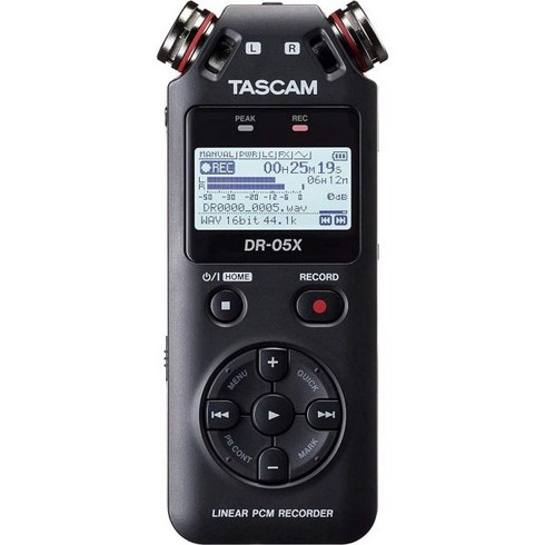 dr-05x - Tascam DR05X 스테레오 핸드헬드 디지털 오디오 휴대용 레코더 및 USB 인터페이스 프로 필드 AV 음악 받아쓰기