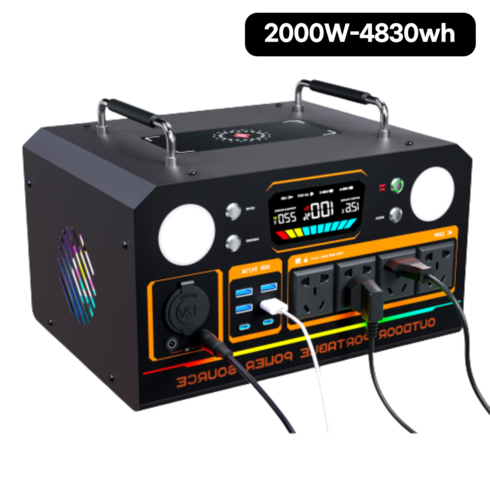 ONH 올인원 파워뱅크 캠핑용 차박 야외 대용량배터리 220V, 2000w-4830wh