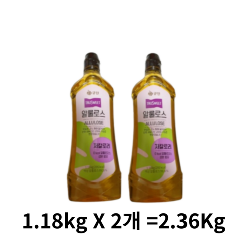 액상 알룰로스 485gX4병가루 알룰로스 350gX4팩  총 3.34kg - 큐원 트루스위트 알룰로스, 2.36kg, 4개