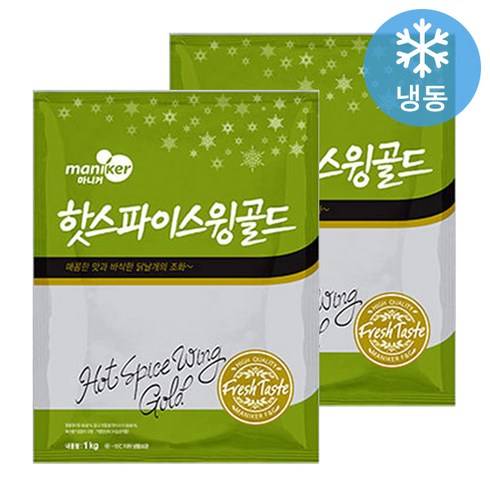 마니커에프앤지 핫스파이스윙 골드 1kg, 2개