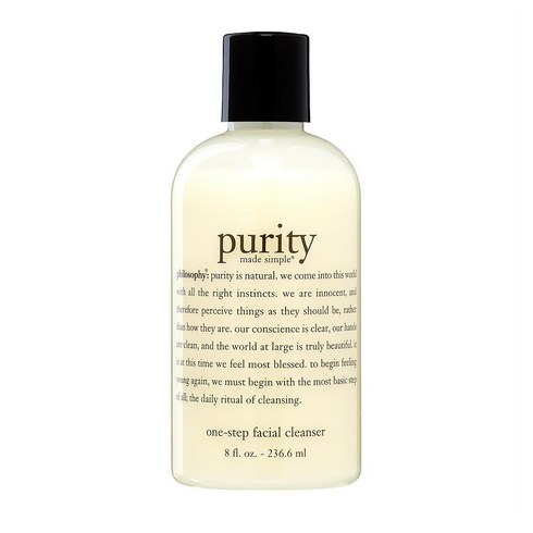 purity - 필로소피 퓨리티 원스텝 페이셜 클렌저 236.6ml 1팩 Philosophy Purity Made Simple One Step Facial Clean, 1개, 6ml