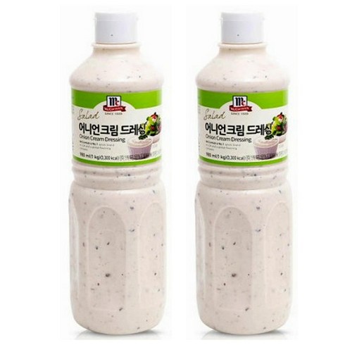 코스트코 맥코믹 어니언 크림 드레싱 1kg * 2 /마요네즈 소스 (아이스박스+아이스팩 포함), 2개