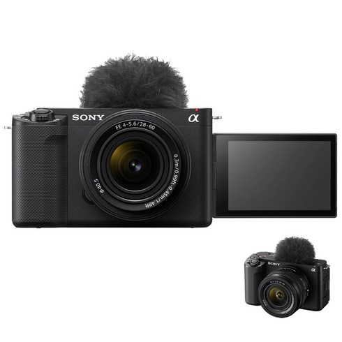 소니 ZV-E1 (본체+FE 28-60mm F4-6.3 렌즈) 풀프레임 브이로그 카메라/공식대리점, 블랙