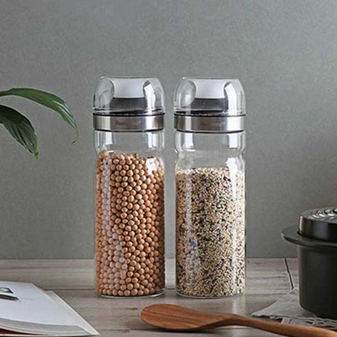 잇츠홈데코 레벤호프 내열유리 밀폐 잡곡 보관병1100ml