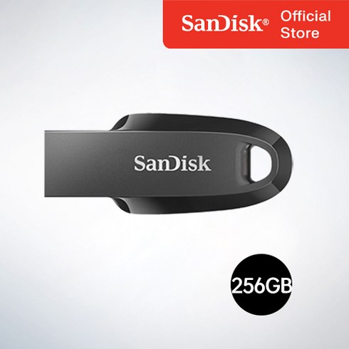 대용량usb - 샌디스크코리아 공식인증정품 USB메모리 Ultra Curve 울트라 커브 USB 3.2 CZ550 256GB, 256기가
