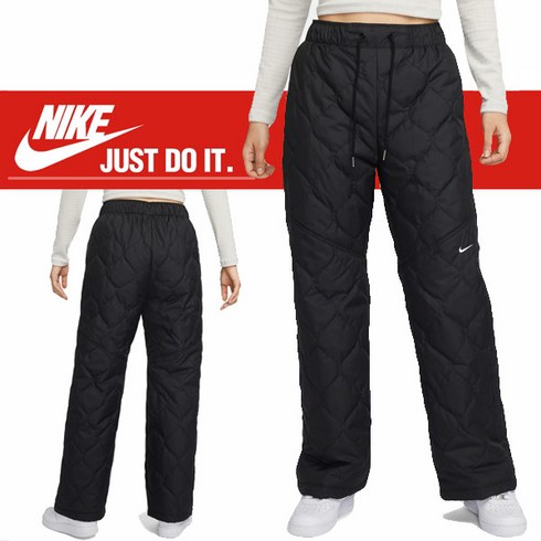 2023년 가성비 최고 나이키 패딩바지 - 나이키 정품 우먼 우먼 NSW 에센셜 HR오픈헴 퀼팅 팬츠 [FB 8723-010] 나이키우먼팬츠 여성긴바지 패딩바지 나이키퀼팅팬츠