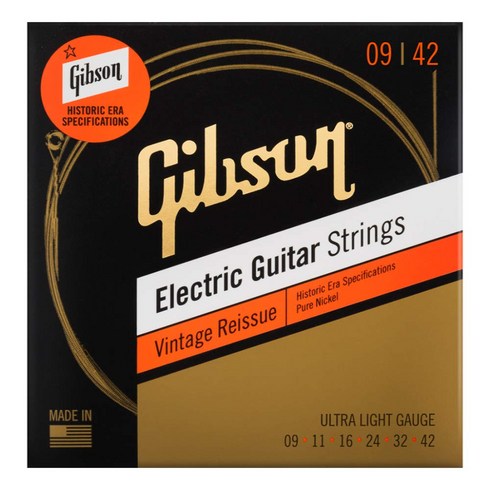 깁슨 GIBSON SEG-HVR9 Vintage Reissue Ultra-Light 일렉트릭 기타 문자열
