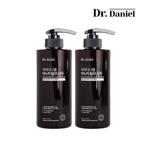 [Dr.Daniel] 닥터다니엘 아누카 탈모샴푸, 2개, 500ml