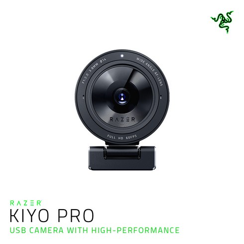 RAZER KIYO Pro 키요 프로 웹캠 (라이트센서/1080P 60FPS/USB 3.0)