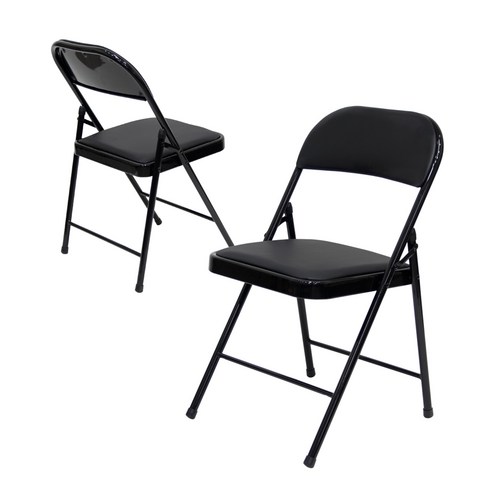 회의용의자 - RM디자인 간이 교회 행사용 사무용 접이식 의자, 블랙분체 접의자