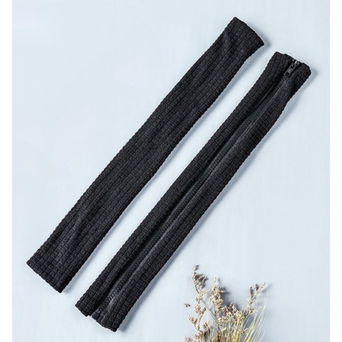 까마느 사무실 의자 팔걸이 커버 쿠션 덮개, 검은 색 팔걸이 커버(한 쌍)